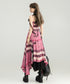 Graffiti Plaid Frill Dress