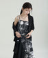 Graphic Slit Camisole Dress