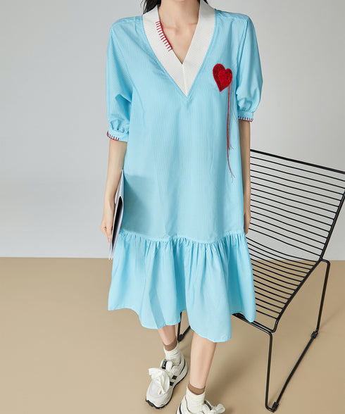Heart Point Balloon Dress