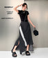 Ruffle Line Layer Skirt