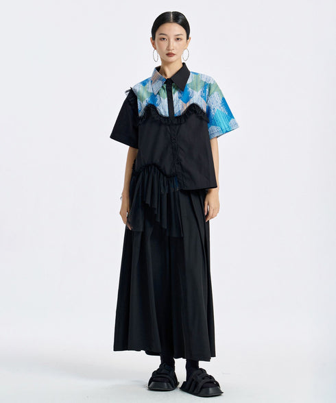 Wave Frill Blouse