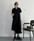Dark Loose Shirt Dress