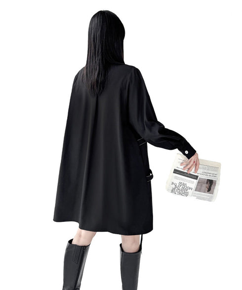 Line Strap Shirt Dress