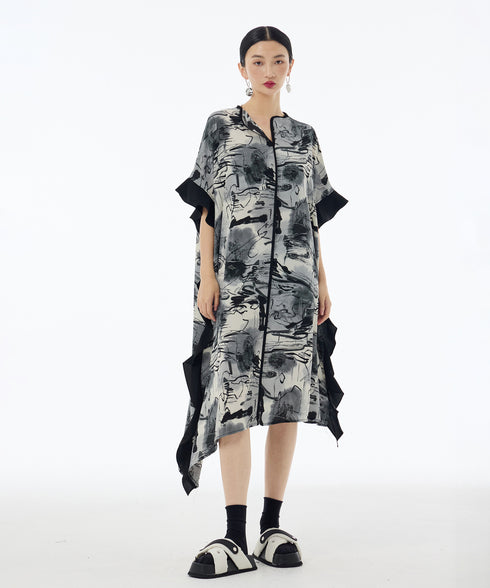 Brushwave Flow Dress