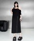 Zip Strap Drape Dress