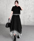 Layer Veil Blouse & Skirt Co-ord