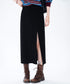 Front Slit Straight Skirt