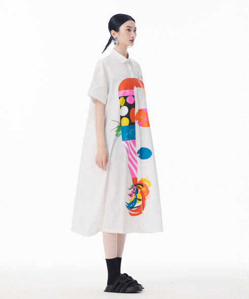 Color Parade Shirt Dress