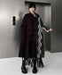 Wave Pattern Double Coat