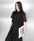 Mesh Layer Blouse & Shorts Co-ord