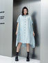 Lace Panel Relaxed Shirt Dress