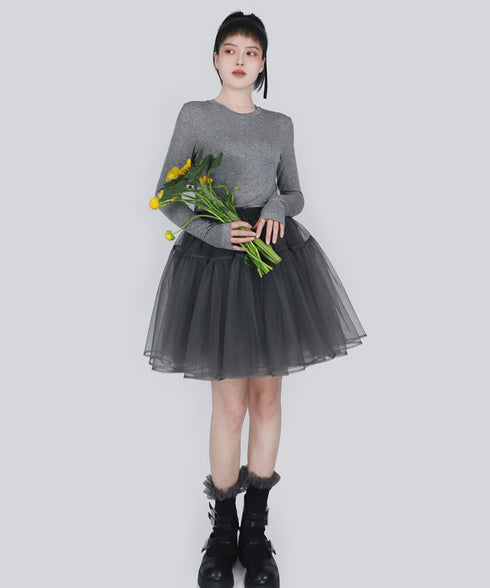 Halo Frill Rib Socks