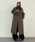 Herringbone Toggle Long Coat