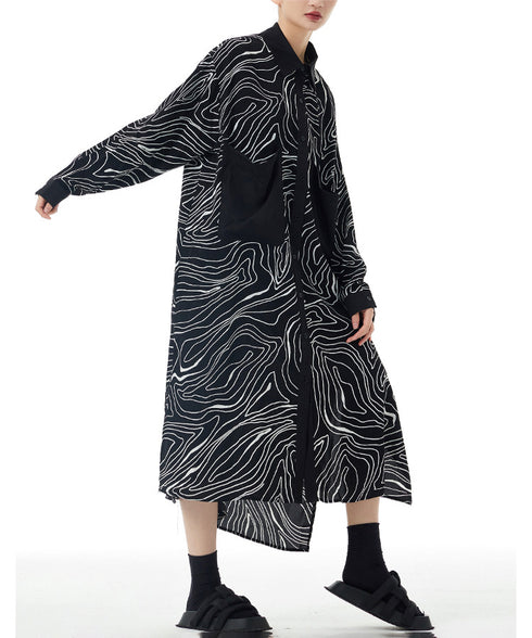 Contour Line Pocket Dress