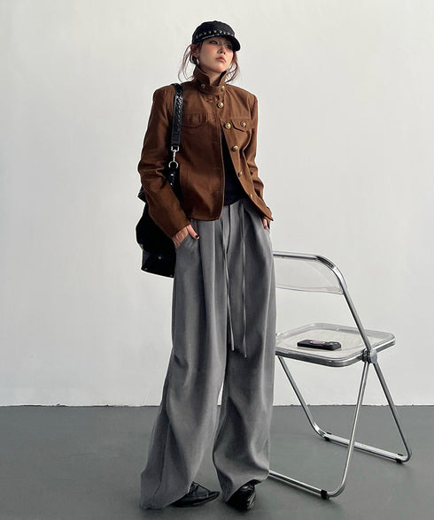 Raised Collar Jacket