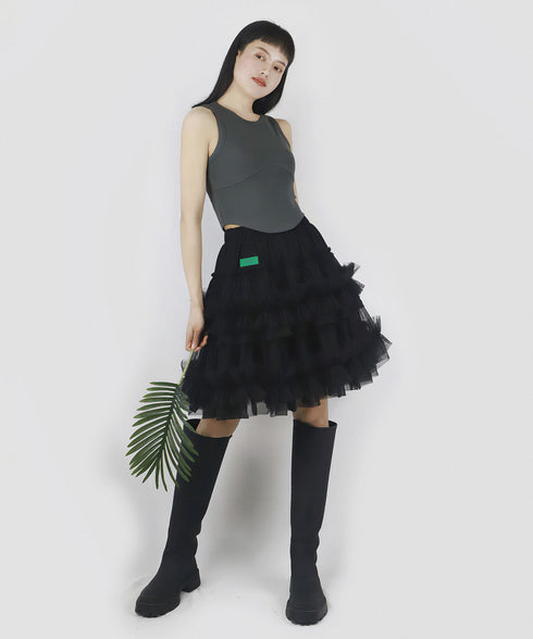 Cascade Ruffle Skirt