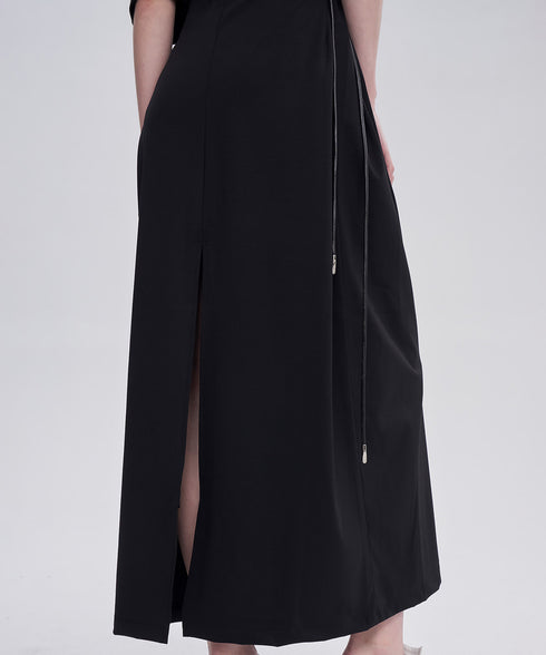 Gloss Panel Strap Dress