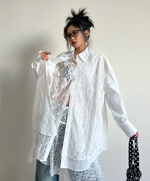 Layered Lace Blouse
