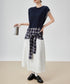 Layered Check Design Dress