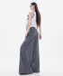 Grid Wrap Wide Pants