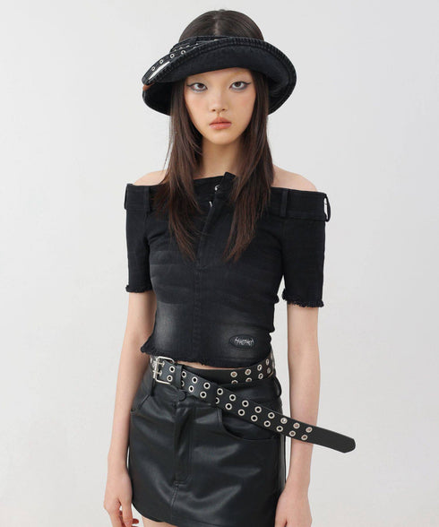 Denim Belt Visor