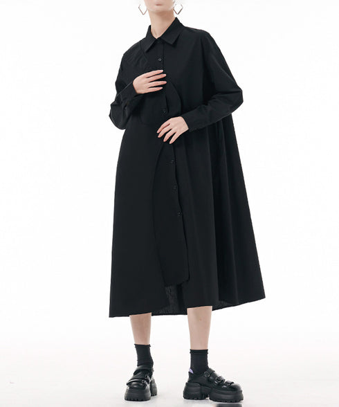 Curved Line Shirt Dress