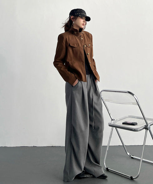 Raised Collar Jacket