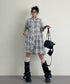 Star Monochrome Check Dress