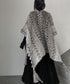 Multi Pattern Knit Cape