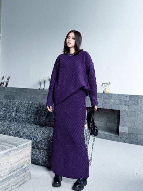 Diagonal Knit Texture Series