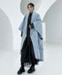Washed Long Denim Coat
