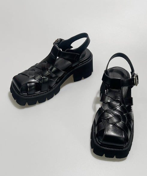 Chunky Buckle Fisher Sandals