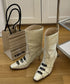Whipstitch Buckle Boots