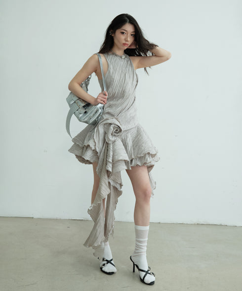 Ripple Flow Petal Dress