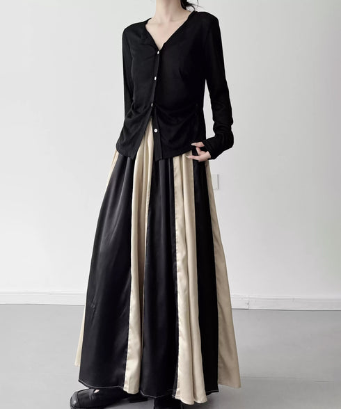 Soft Twist Button Cardigan