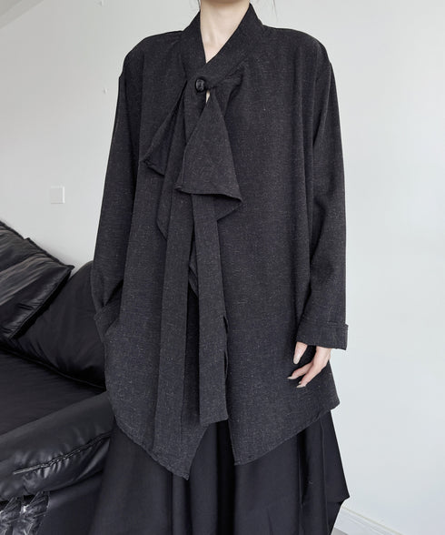 Draped Button Front Top