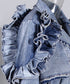 Ruelle Frill Denim Coat
