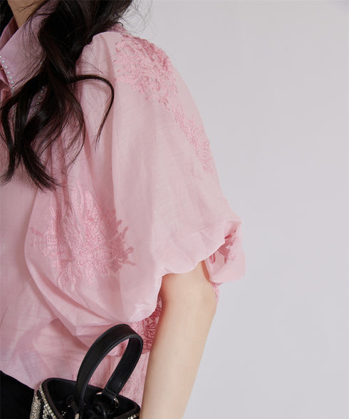 Floral Sheer Blouse