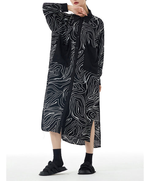 Contour Line Pocket Dress