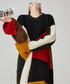 Patchwork Cable Knit Dress
