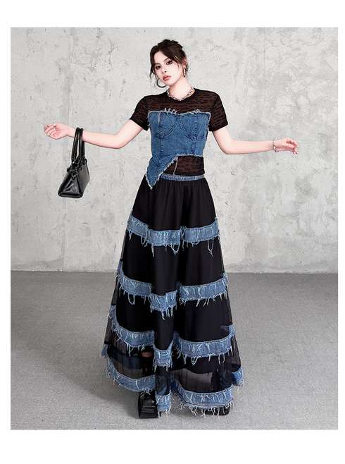 Fray Tier Skirt