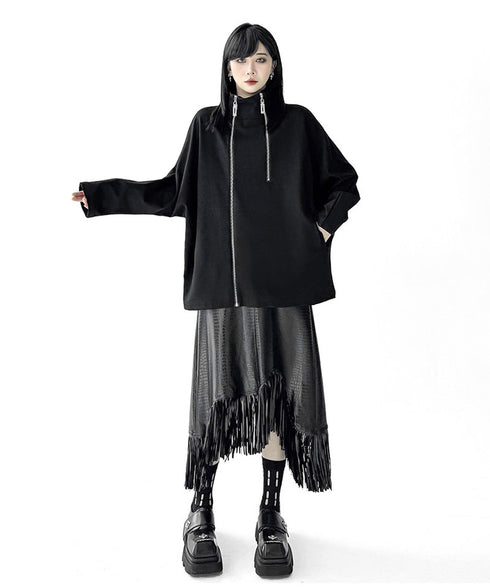 Zip Flow Poncho Top