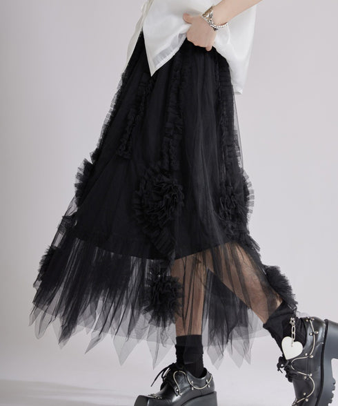 Tulip Layered Tulle Skirt