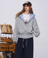 Frill Check Hoodie
