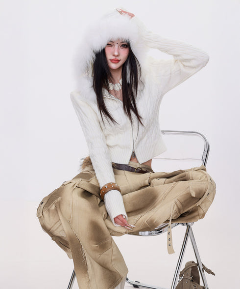 Dust Wash Multi Pocket Wide Pants