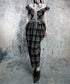 Plaid Fold Line Dress