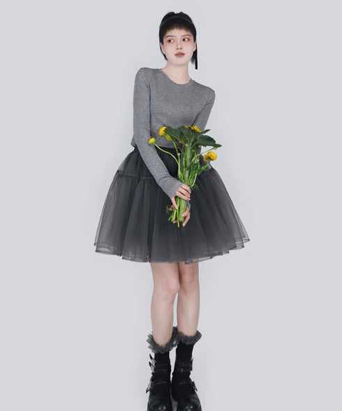 Halo Frill Rib Socks