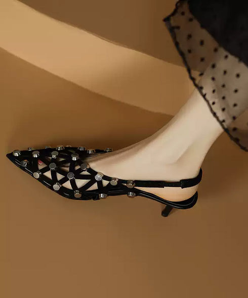 Stud Grid Sling Heel