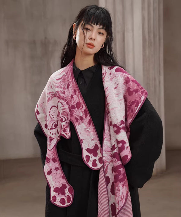 Leopard Art Knit Stole