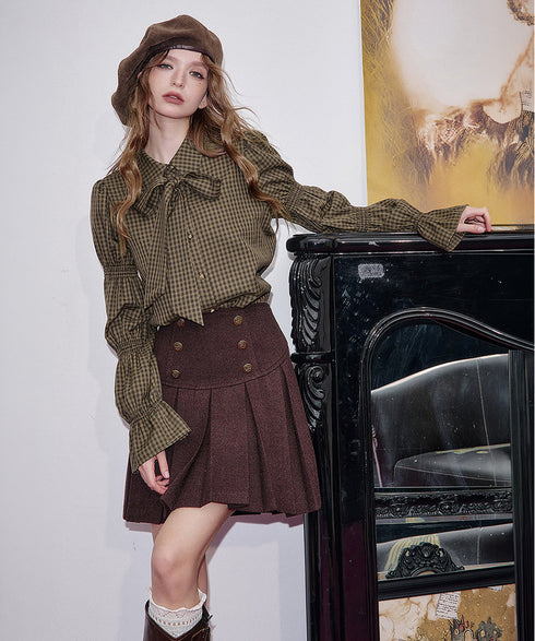 Check Muse Blouse